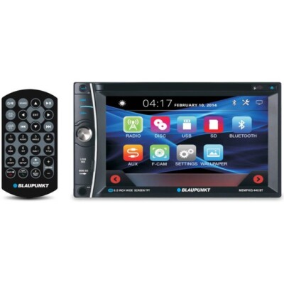 Blaupunkt MEMPHIS440BT | 6.2'' Double Din Touchscreen Head Unit DVD AUX Bluetooth