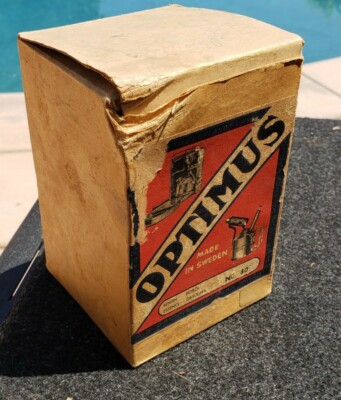 Vintage Genuine Optimus 80 Sweden Made Collectible Camping Stove