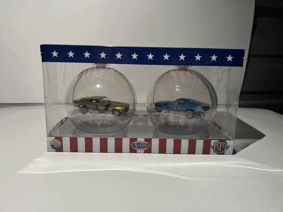 M2 Machines Exclusive Christmas Ornament 1969 Ford Mustang NHRA Funny Car Diecas - Image 3 of 4