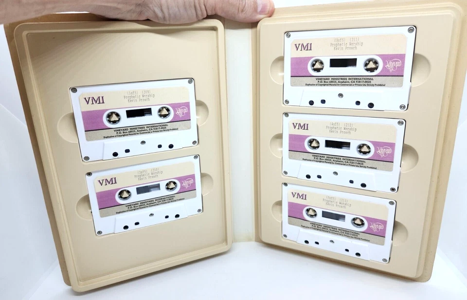 KEVIN PROSCH / PROPHETIC WORSHIP ~ 5 CASSETTE SET ~ VINEYARD MINISTRIES INTL - Image 2 of 2