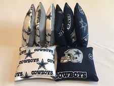 DALLAS COWBOYS CORNHOLE BEAN BAGS 8 ALL WEATHER BAG TOSS CORN HOLE