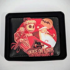 NIB Buckle-Down Men's Bi-fold Wallet  Disney’s Nightmare Before Christmas Black