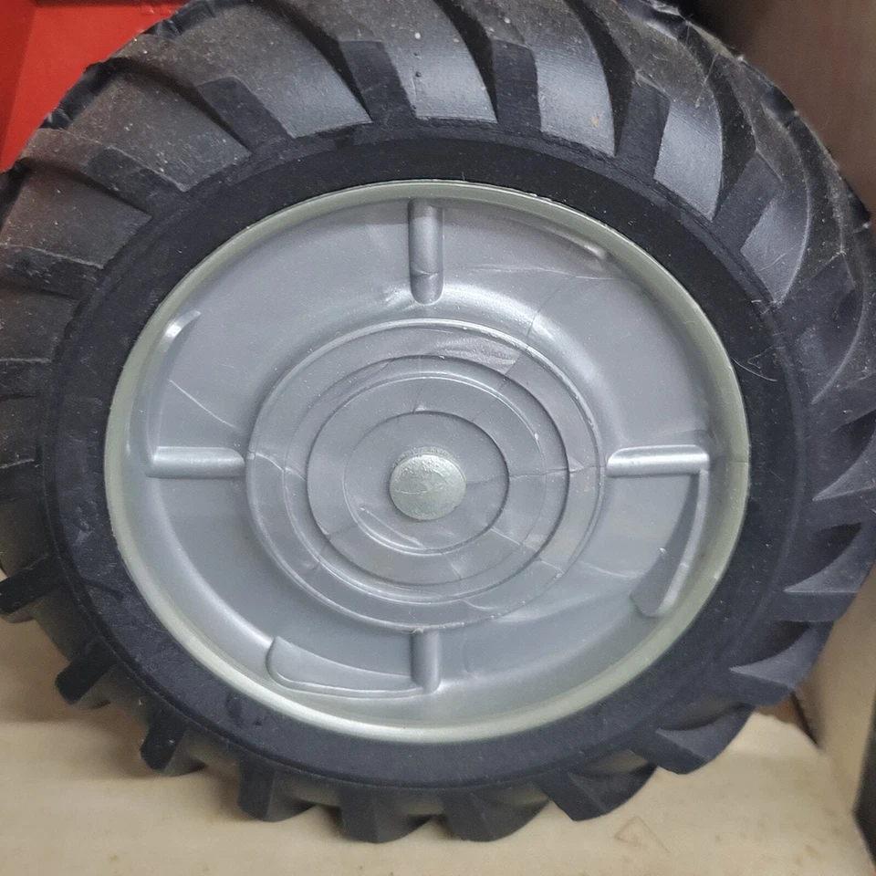 Vtg Ertl 1/16 Massey Ferguson 590 w/frontend diecast tractor red/gray blueprint  - Image 3 of 4