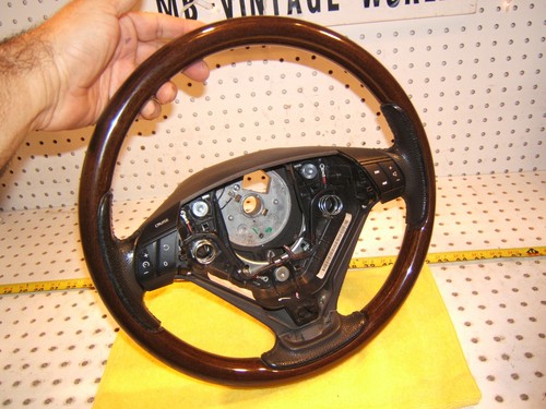 Volvo 2005 XC90 T6 Front Dash WOOD /Gray steering OEM 1 Wheel with side switches