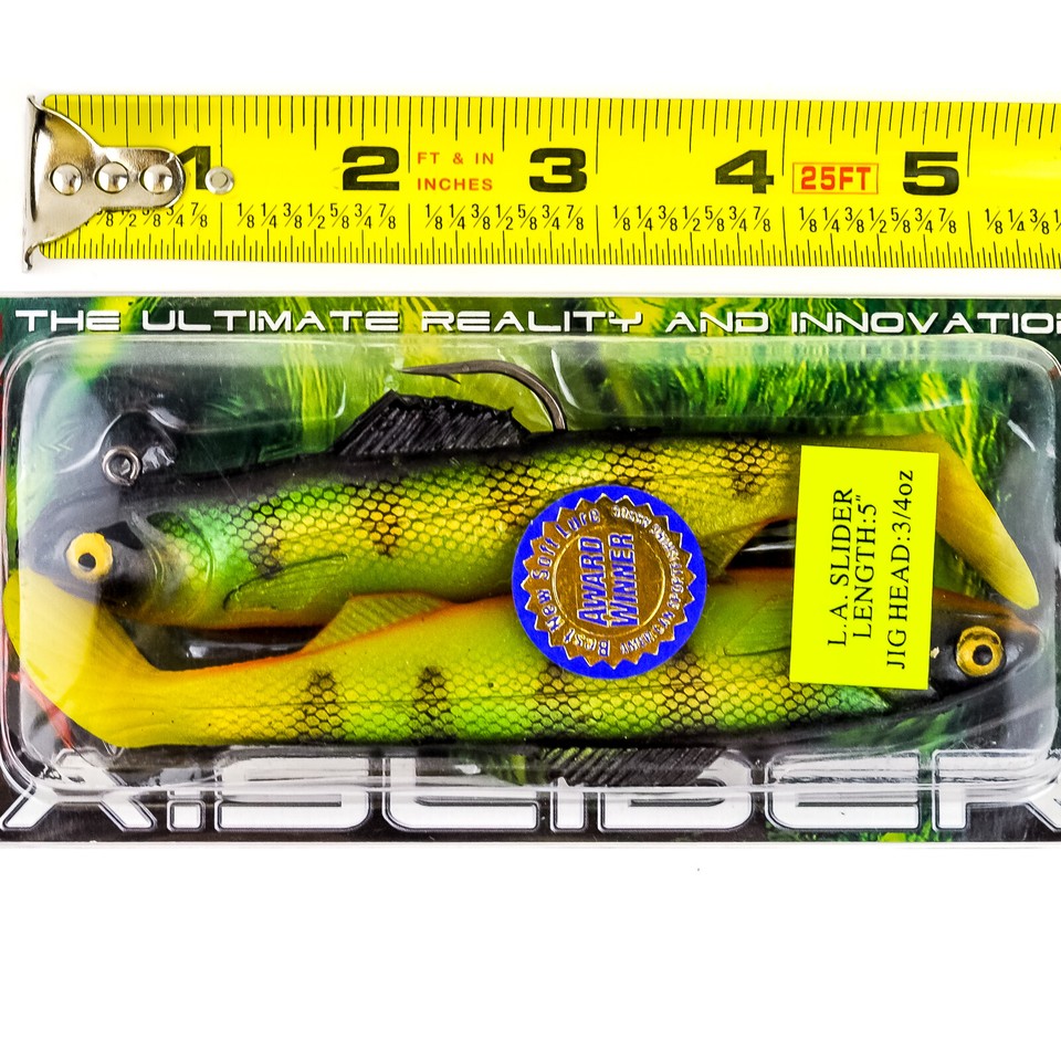 MEGABAIT LA Slider Jig Rigged Paddle Tail Soft Swimbait Lure 5" 3/4oz