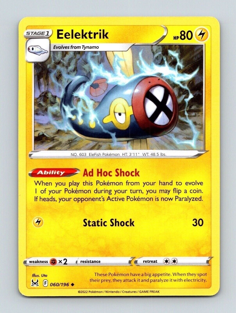 Eelektrik 060/196 Regular Uncommon Lost Origins Pokemon Trading
