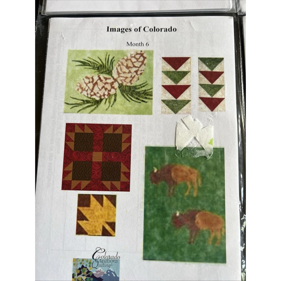 Lot 4 Quilt Patterns Mini, Landscape, Colorado, Improv - Image 4 of 4