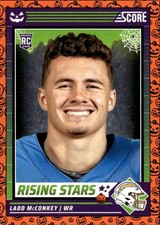 2024 Score-A-Treat Ladd McConkey #34 Rising Stars Orange Pumpkin Los Angeles 30D