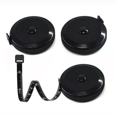 Tape Measures Retractable, Fabric Measuring Tape, 60 Inch/150 CM- Small Black