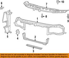 CHRYSLER OEM 05-23 300 Radiator Support Radiator Support-Mount Bracket 5065533AC