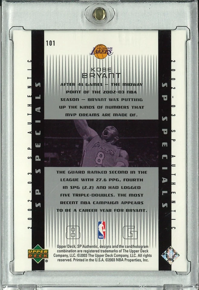 2003 Upper Deck Kobe Bryant SP Authentic #101 - Image 2 of 2