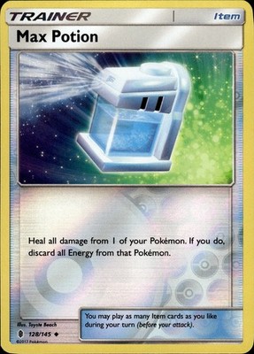 Max Potion - Reverse Holo - Guardians Rising 128/145 - NM - Pokemon