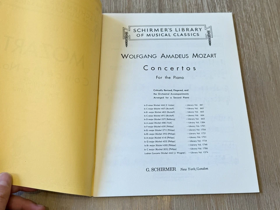 Mozart Concerto No. 24 & 25 (C Minor)&No. 26 (D Major) For the Piano/Schirmer’s - Image 4 of 4