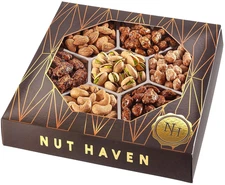 Nuts Gift Basket - Extra Large Assortment of Sweet & Roasted Salted Gourmet Nuts