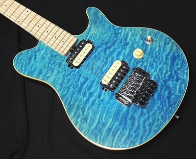 ギター Sterling by music man AX40 blue Sterling By Music Man Ax40 Tbl Trans Blue Japan Limited Axis Safe
