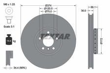 TEXTAR 92266225 Bremsscheibe f�r ALPINA,BMW