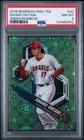 Shohei Ohtani /99 Rookie Green Rainbow 2018 Bowman High Tek SSP RC PSA 8