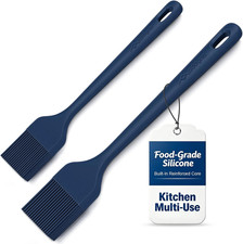 Silicone Basting Brush Set, 2-Pack Food-Grade Bpa-Free Pastry Brush, 446 F Heat