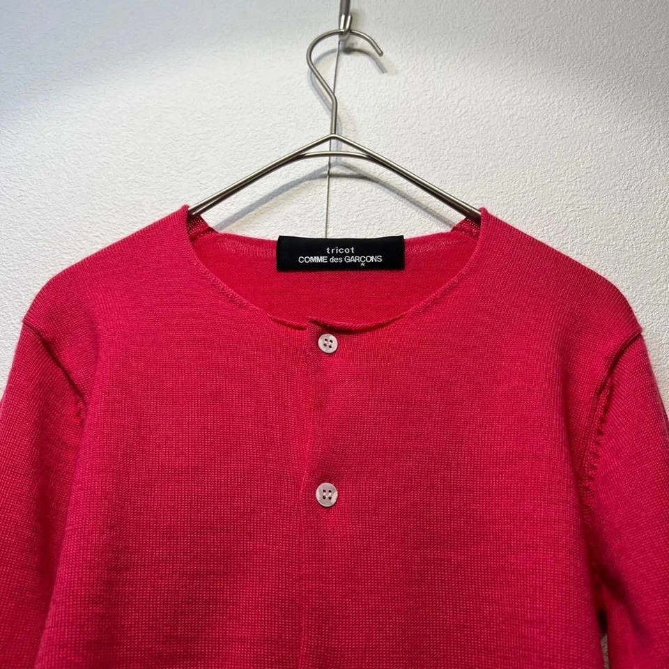 01AW Tricot Comme des Garçons Cárdigan de punto de lana Suéter Foto 3 de 4