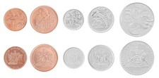 Trinidad & Tobago 1-50 Cents 5 Pieces Set, 2012, KM #29-33, Mint