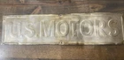 Old Metal U.S. Motors Sign/vintage sign/vintage motors sign