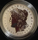 2023-S Reverse Proof $1 Morgan and Peace Silver Dollar 2pc Set Box ,OGP &