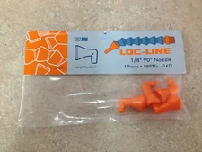 Loc-Line 1/4" Hose 1/8" Dia Hole 90 degree Nozzles 41471 NEW!!
