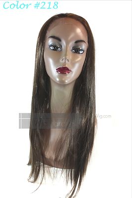 Synthetic Full Long Straight with Combs Sapphire Lace Front Wig