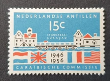 1956 NEDERLANDSE ANTILLEN NETHERLANDS CAREBEAN COMMISSION VF MNH