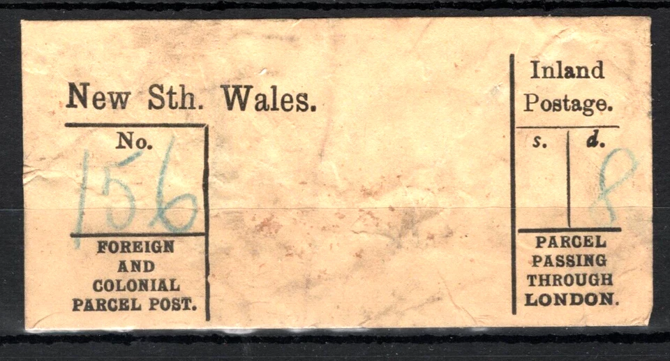 GB Australia *NEW SOUTH WALES* Foreign & Colonial PARCEL POST LABELS{2} SS3210 - Image 4 of 4