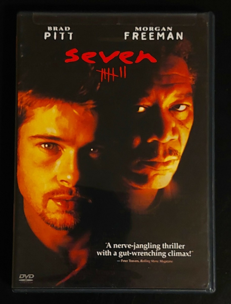 Seven (DVD, 1995) Morgan Freeman, Brad Pitt, Gwyneth Paltrow