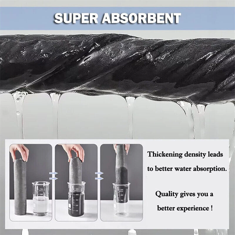 Утолщенная волшебная чистящая ткань без полос из микрофибры многоразовая тряпка 5 шт. - Изображение 3 из 4