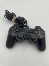 Sony PlayStation 2 DUALSHOCK 2 Dark Blue Clear Controller - OEM WORKING TESTED