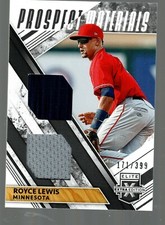 2019 Elite Extra Edition Dual Prospect Materials Black #RL Royce Lewis 171/399 