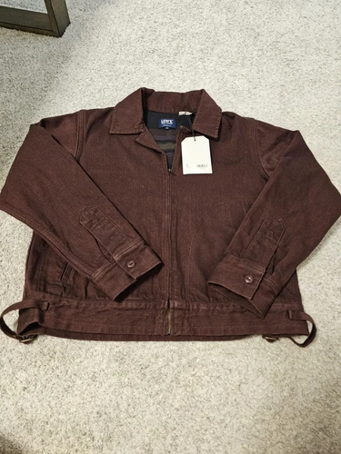 Levi's LMC Mechanic Jacket S Brown Full Zip A2959-0001 NWT #B - product listing photo