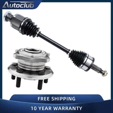 AWD Front Left CV Axles + Wheel Hub & Bearings for Chrysler 300 Dodge Challenger