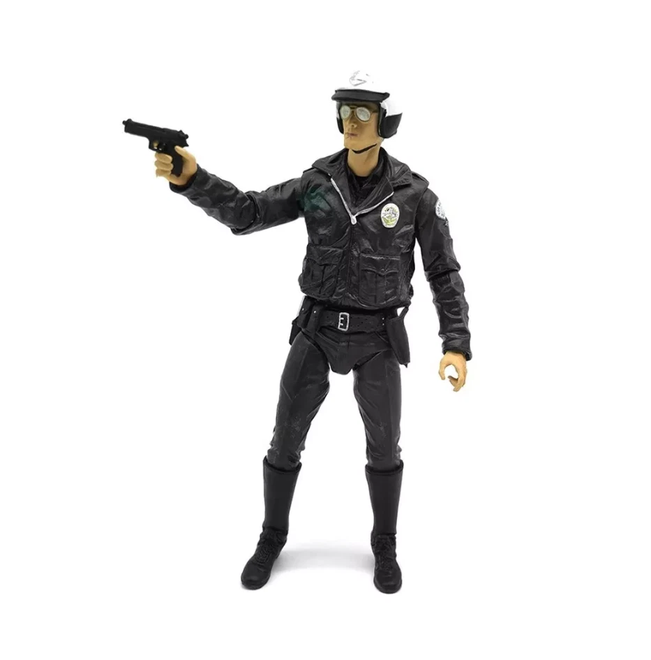 NECA Terminator 2: Judgement Day T-1000 Motorcycle Cop Action Figure Model Toy - Image 4 of 4