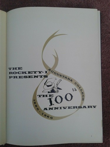 "ROCKETY-I" 1960 AUGUSTANA COLLEGE ROCK ISLAND ILL. ORIGINAL COLLEGE YEARBOOK - Picture 4 of 7