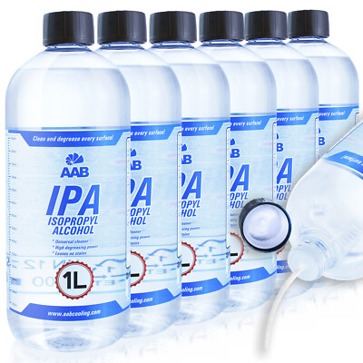 6x AABCOOLING IPA 1-L Isopropanol Isopropylalkohol 2-Propanol 99,7% Cleaner
