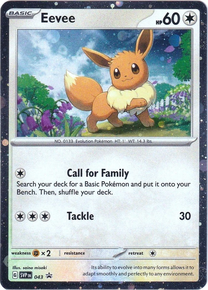 Eevee 043 Sv: Scarlet & Violet Promo Cards