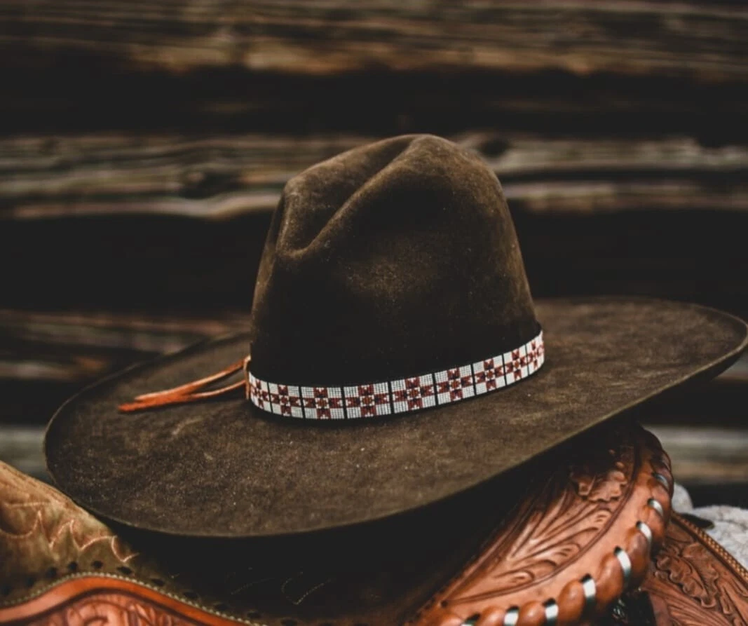 Western Seed Beaded Hat Band Fit Cowboy Hatband South West Multi Color Hat Band
Opens in a new windo