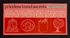 1965 American Express Priceless Travel Secrets Vintage Booklet Tourism Tips