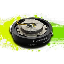 NRG ALUMINUM CAR/UTV STEERING WHEEL 1.25"THIN QUICK RELEASE ADAPTOR KIT BLACK