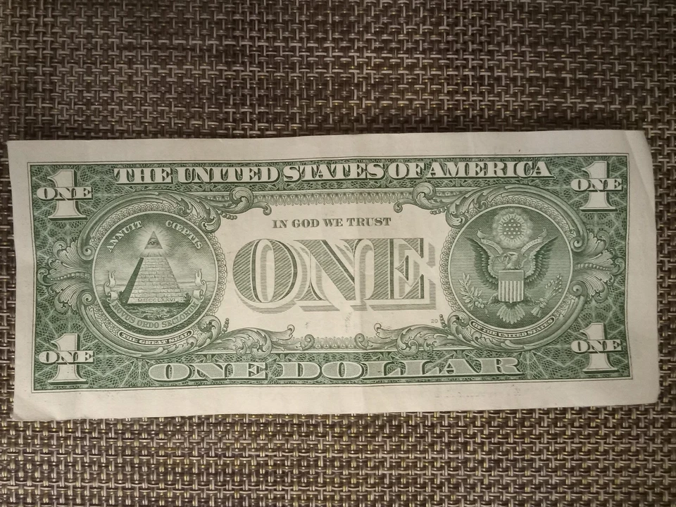 2007 A Washington Dollar Double Date Serial 1923 1972 Fancy $1 Banknote - Image 4 of 4