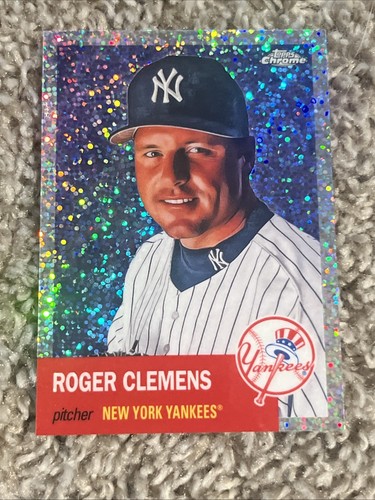 2022 Topps Chrome Platinum Anniversary Speckle Refractor /150 Roger Clemens #327
