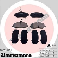 Zimmermann BremsbeläGe Vorne FüR Peugeot 807 Expert CitroëN C8 Jumpy