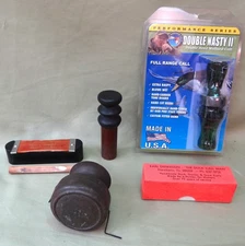 Lot of 5 Game Calls, Seiss Rutter, Olt & Gardner & Empty Earl Dennison Call Box