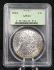 1886 P  S$1 Morgan Silver Dollar PCGS MS63 #7970A