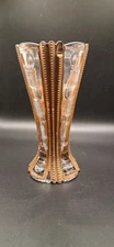 Duncan Miller Mardi Gras Vase Vintage Carnival Glass Vase