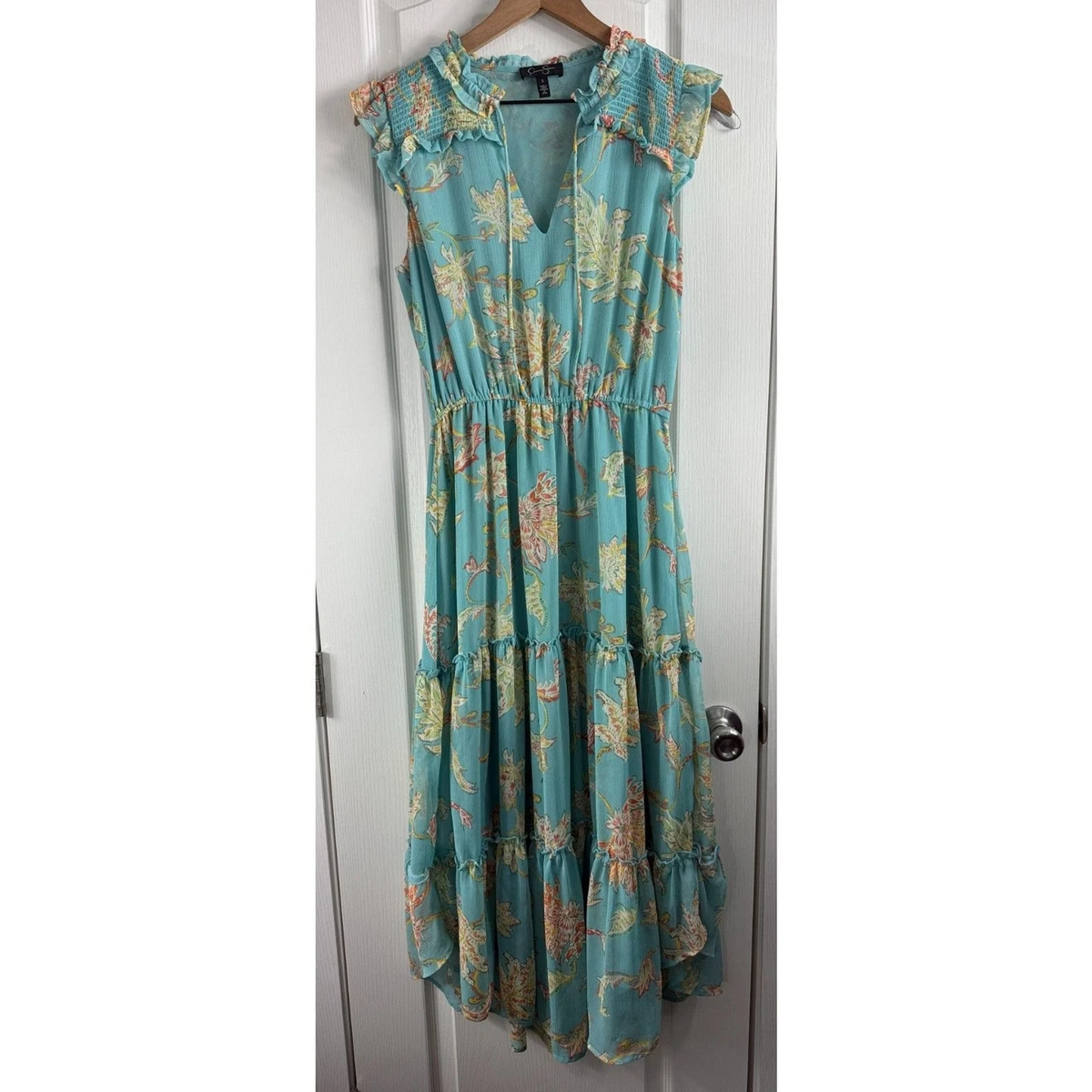 jessica simpson green floral dress Regular Size Maxi Dresses for Women for sale Orange prom dress